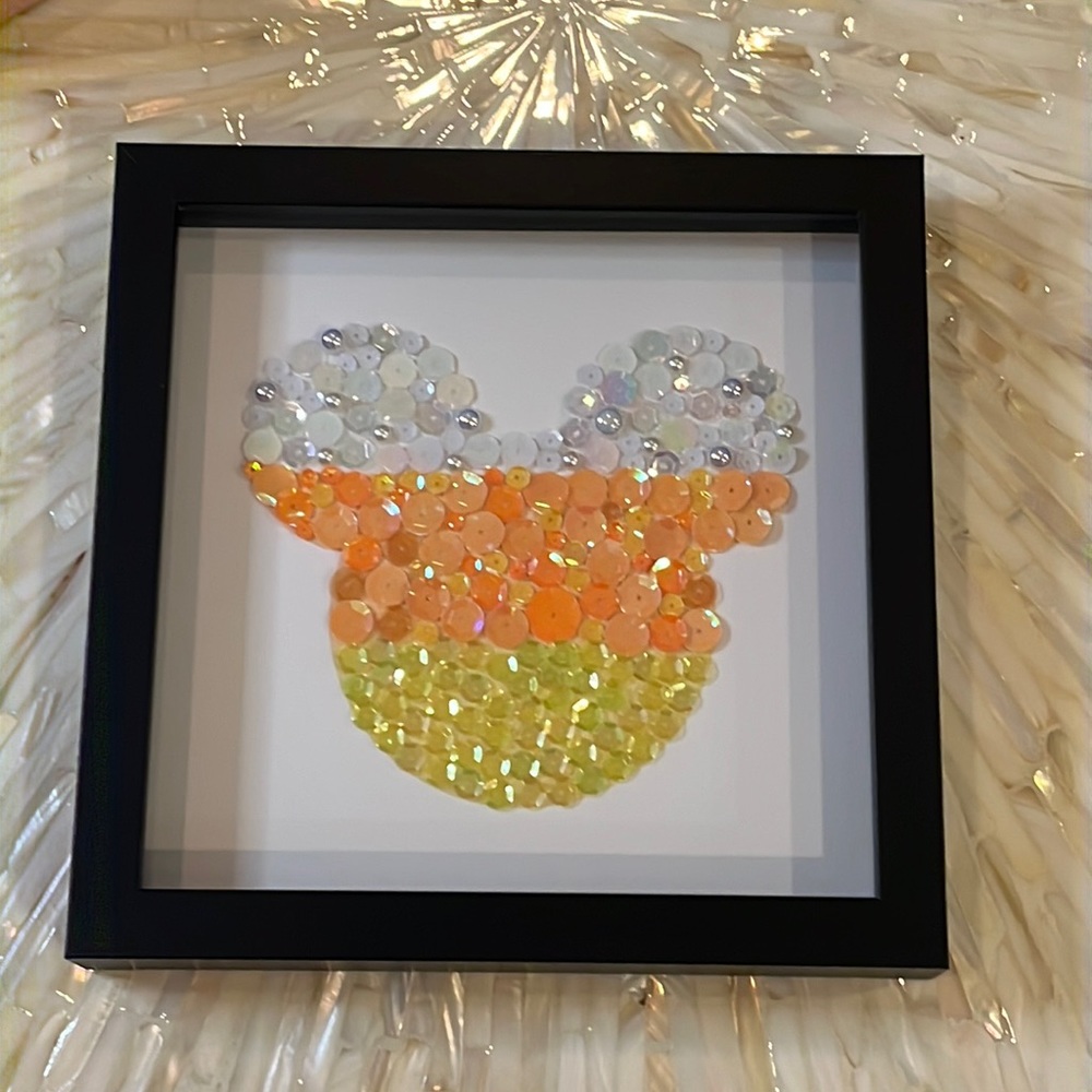 Mickey Candy Corn Head Embellished Frame